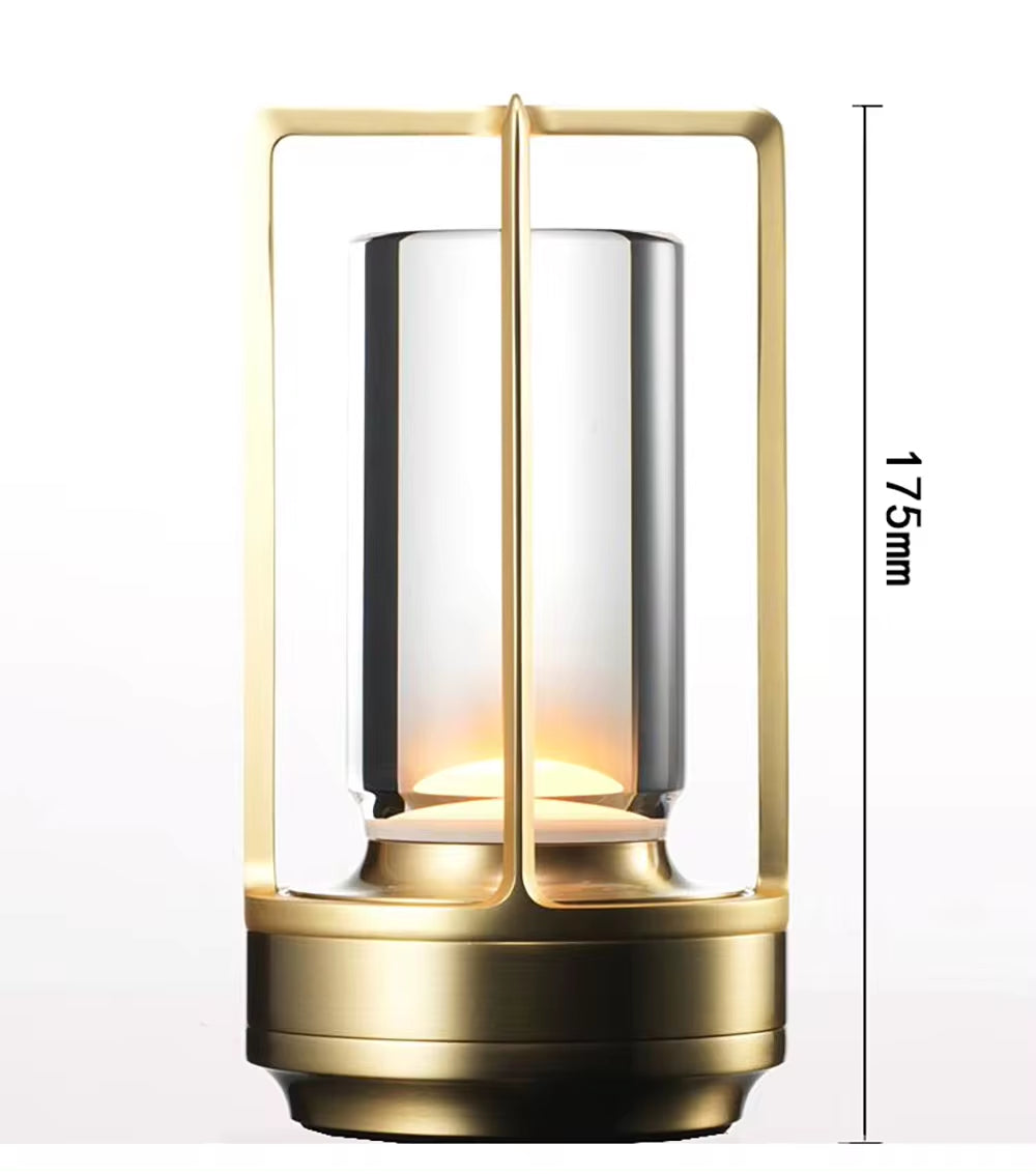 Rechargeable Crystal Touch Table Lamp for Bedroom and Restaurant Atmosphere Lighting